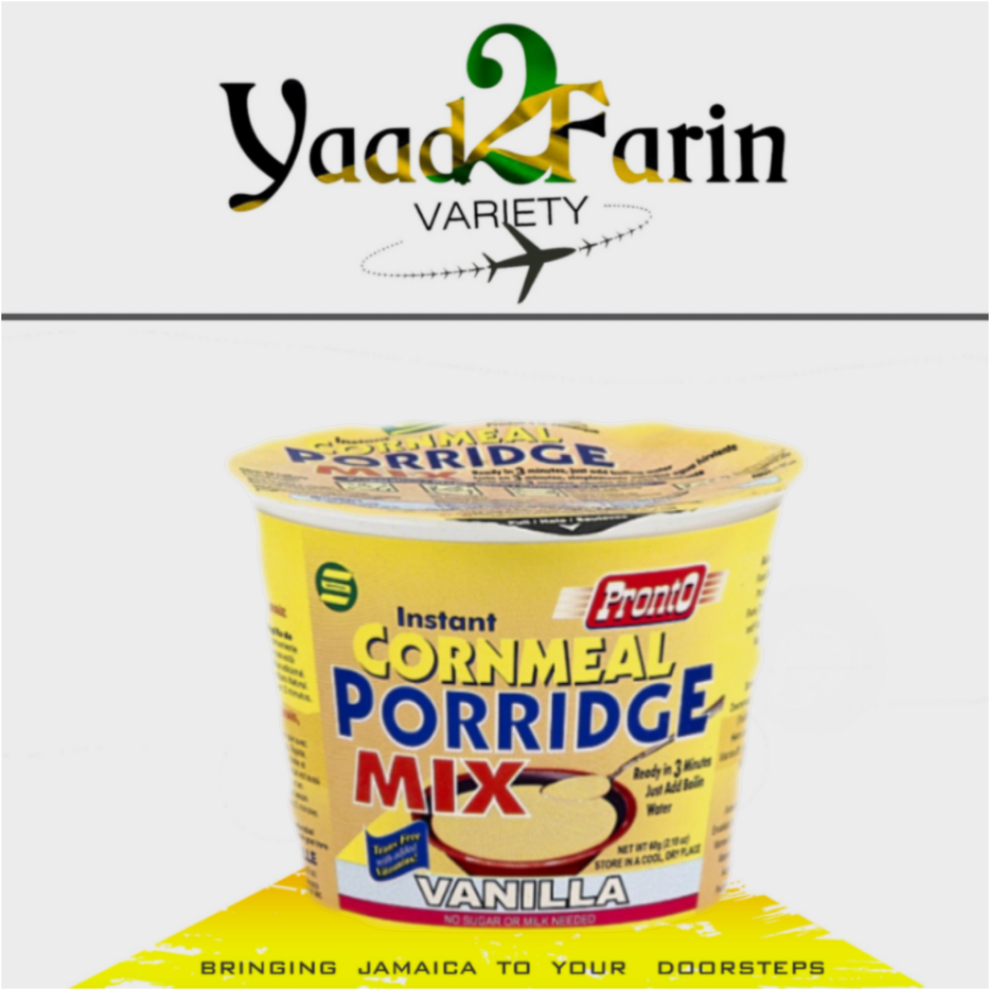Pronto cornmeal porridge mix Vanilla