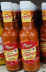 Habanero Scorpion hot pepper sauce