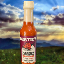 Load image into Gallery viewer, Bertie&#39;s Scorpion Pepper Sauce
